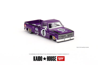 * PRE ORDER * [ Kaido House x MINI GT ] Chevrolet Silverado Dually KAIDO V1 KHMG084