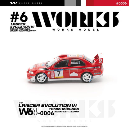 * PRE ORDER * Works 1:64 Evolution EVO VI Tommi Makinen Edition Red (W640002)