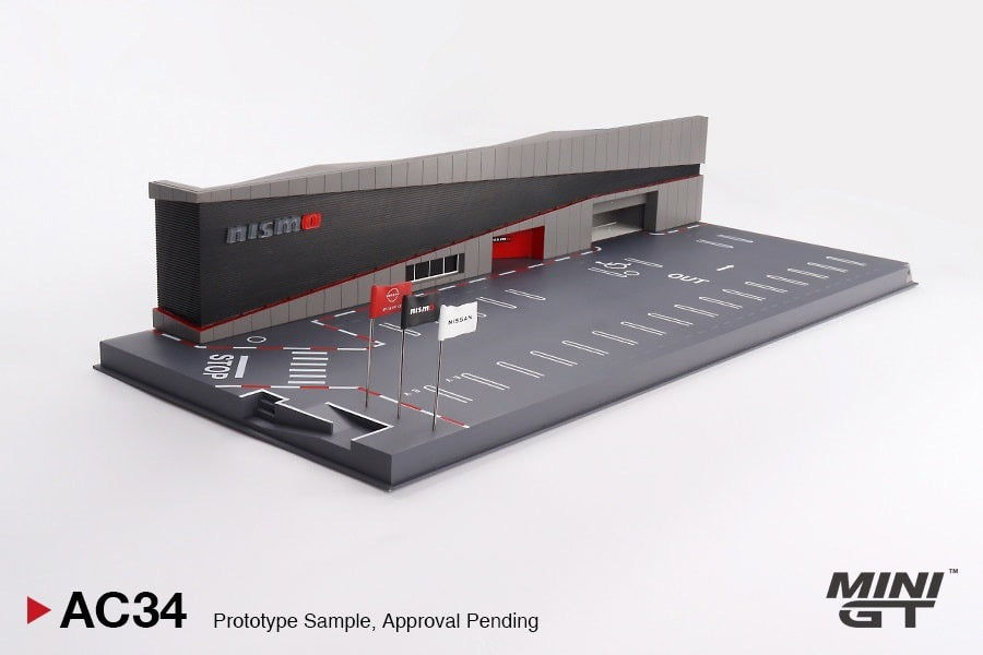 MINI GT EXCLUSIVE  "1/64 Diorama: NISSAN MOTORSPORTS & CUSTOMIZING CO.,LTD.  NISMO OPERATION