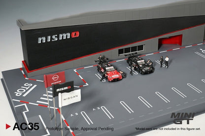 MINI GT EXCLUSIVE  "1/64 Diorama: NISSAN MOTORSPORTS & CUSTOMIZING CO.,LTD.  NISMO OPERATION