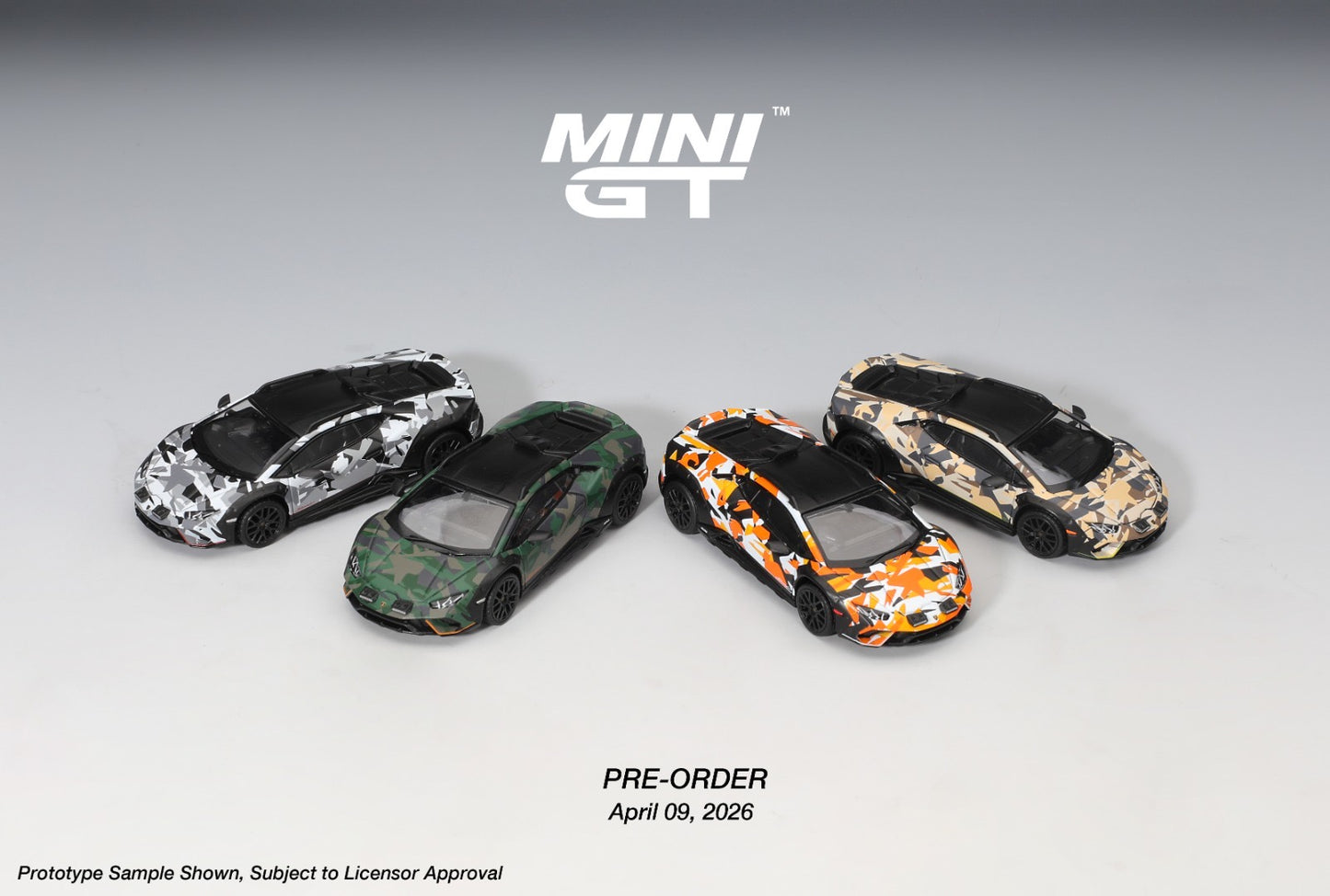 * PRE ORDER * MINI GT 1/64 Lamborghini Huracán Sterrato All Terrarin Set* MGTS0026