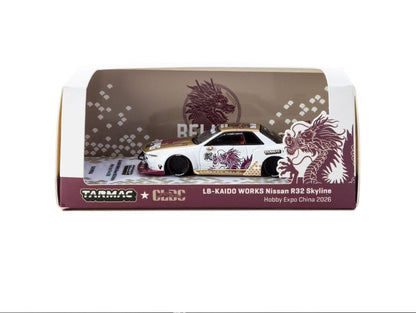 * PRE ORDER * TARMAC WORKS 1/64  LB-KAIDO WORKS Nissan R32 Skyline CLDC Special HOBBY EXPO CHINA 2026