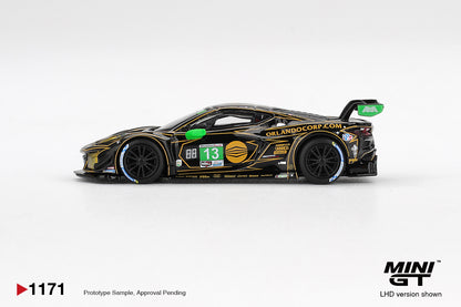 MINI GT #1171 1/64 Chevrolet Corvette Z06 GT3.R #13 AWA 2025 IMSA Daytona 24 Hrs (LHD)