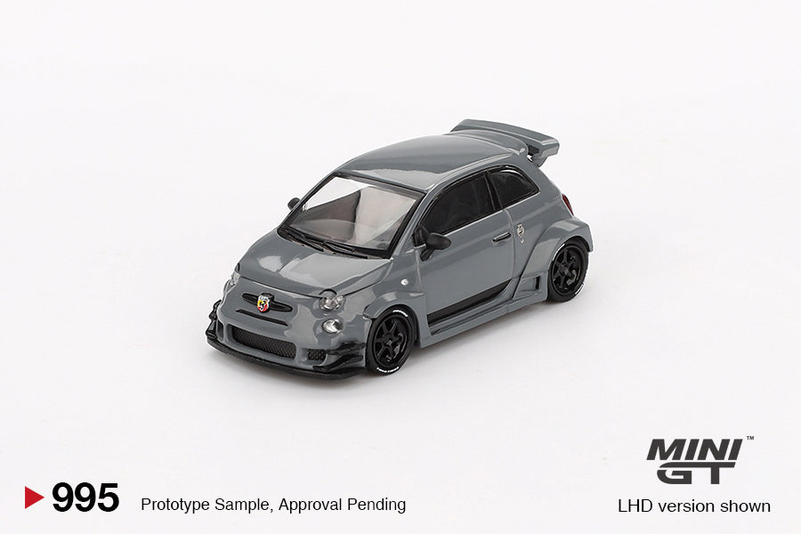 MINI GT #995 1/64 Abarth 595 LB-WORKS x Abas Works Grey (RHD)