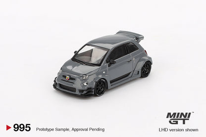MINI GT #995 1/64 Abarth 595 LB-WORKS x Abas Works Grey (RHD)
