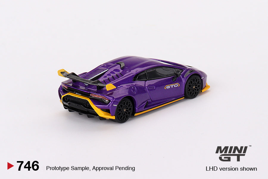 MINI GT #746 1/64 Lamborghini Huracán STO Viola Pasifae (RHD)