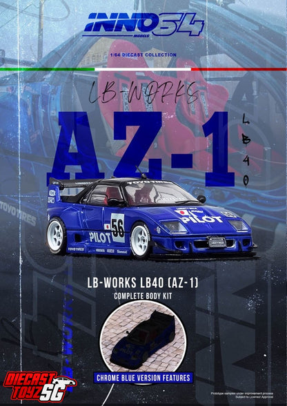 * PRE ORDER * INNO64 1/64 MAZDA AZ-1 LIBERTY WALK LB40 "PILOT"