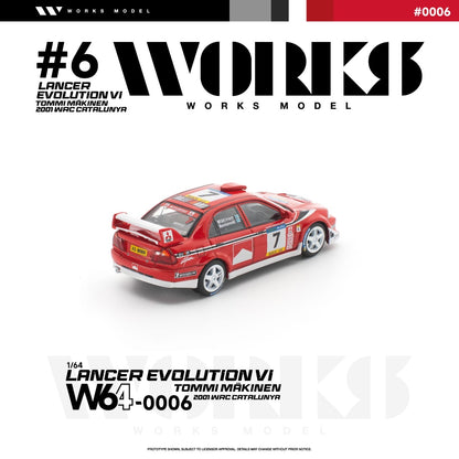 * PRE ORDER * Works 1:64 Evolution EVO VI Tommi Makinen Edition Red (W640002)