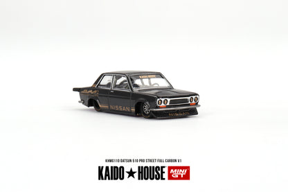 * PRE ORDER * [ Kaido House x MINI GT ] Datsun 510 Pro Street  Full Carbon V1 KHMG110