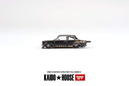 * PRE ORDER * [ Kaido House x MINI GT ] Datsun 510 Pro Street  Full Carbon V1 KHMG110