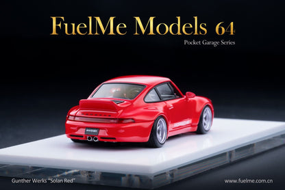 FuelMe 1:64 Limited Resin Model Car - Gunther Werks 993 Solan Red