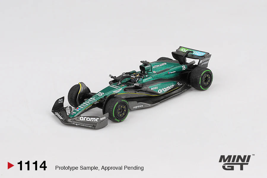 MINI GT #1113 1/64 Aston Martin AMR24 #14 Fernando Alonso 2024 F1 2024 Canadian GP