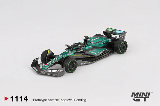 MINI GT #1113 1/64 Aston Martin AMR24 #14 Fernando Alonso 2024 F1 2024 Canadian GP