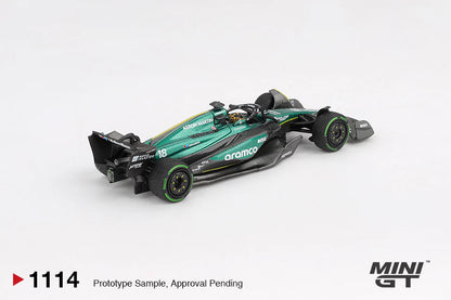 MINI GT #1113 1/64 Aston Martin AMR24 #14 Fernando Alonso 2024 F1 2024 Canadian GP