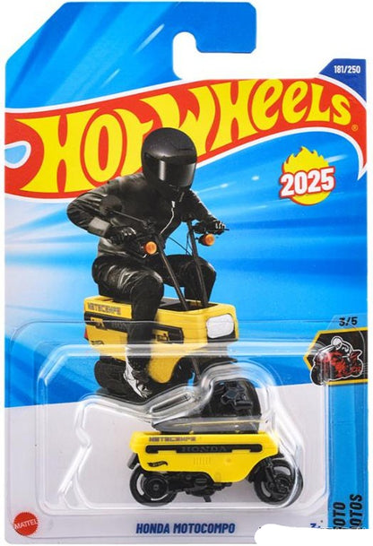 Hot Wheels Basic Car Honda Motocompo Yellow