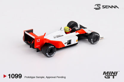 MINI GT #1099 1/64 McLaren MP4/4 #12 Ayrton Senna 1988 Japanese Grand Prix Winner * BLISTER PACK *