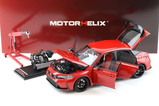 MotorHelix 1/18 Honda Civic Type-R (FL5) Rallye Red M85304