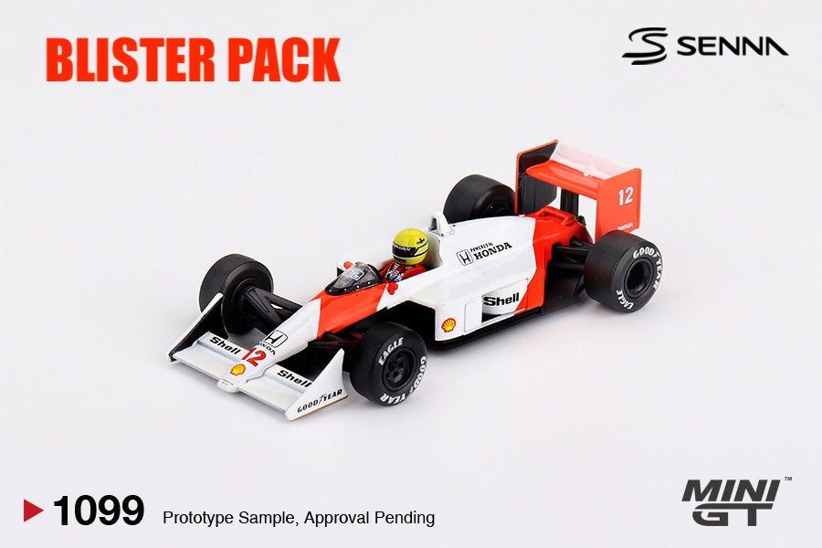 MINI GT #1099 1/64 McLaren MP4/4 #12 Ayrton Senna 1988 Japanese Grand Prix Winner * BLISTER PACK *