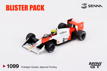 MINI GT #1099 1/64 McLaren MP4/4 #12 Ayrton Senna 1988 Japanese Grand Prix Winner * BLISTER PACK *