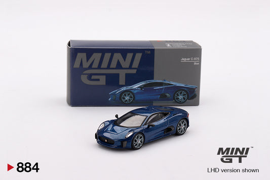 MINI GT #884 1/64 Jaguar C-X75 Blue (LHD)