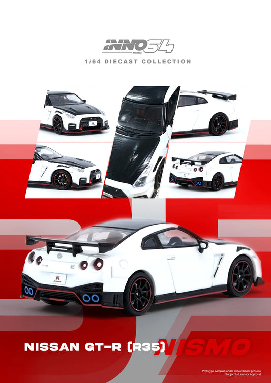 INNO 64 1/64 NISSAN GT-R (R35) NISMO White