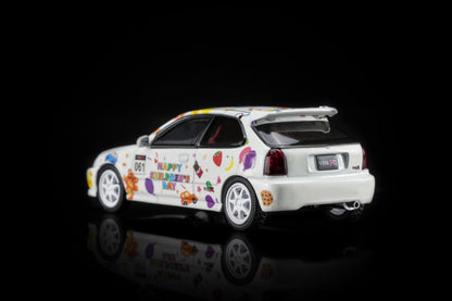 MOTORHELIX 1/64 CHILDREN DAY EXCLUSIVE RWB 993 / HONDA CIVIC TYPE R EK9