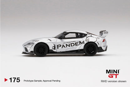 MINI GT #175 1/64 Pandem Toyota GR Supra V1.0 Silver (RHD)