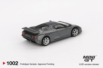 MINI GT #1002 1/64 Bugatti EB110 Super Sport Grigio Scuro (LHD)