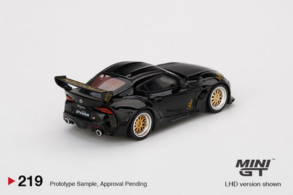 MINI GT #219 1/64 Pandem Toyota GR Supra V1.0 Black (RHD)