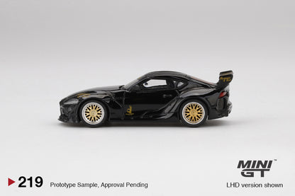 MINI GT #219 1/64 Pandem Toyota GR Supra V1.0 Black (RHD)