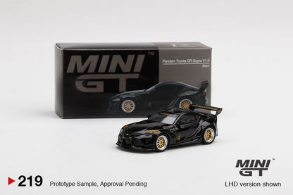 MINI GT #219 1/64 Pandem Toyota GR Supra V1.0 Black (RHD)