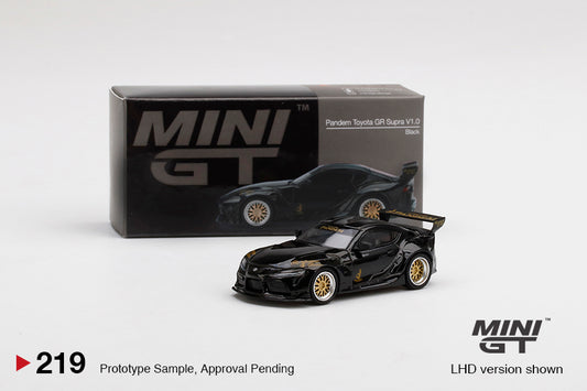MINI GT #219 1/64 Pandem Toyota GR Supra V1.0 Black (RHD)
