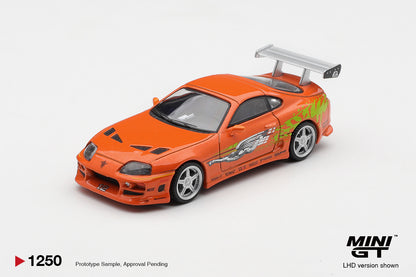 * PRE ORDER * MINI GT X FAST & FURIOUS #1250 Toyota Supra BOMEX " The Fast and the Furious" Brian O'Conner
