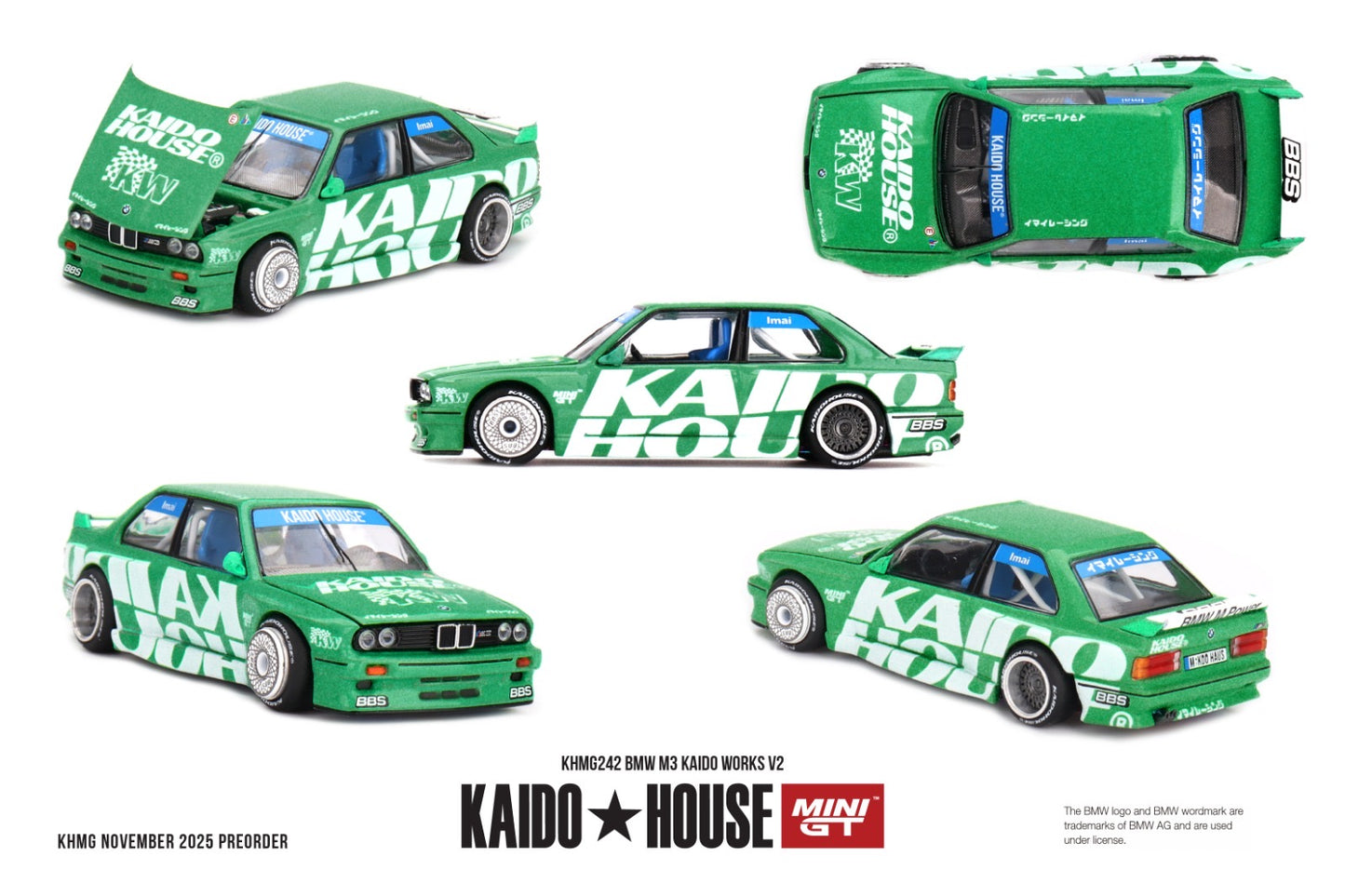 * PRE ORDER * [ Kaido House x MINI GT ] 1/64 BMW M3 KAIDO WORKS V2 KHMG242