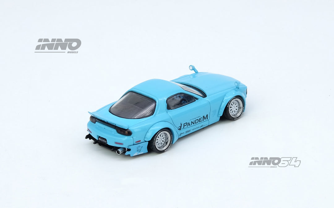 INNO64 1/64 PANDEM ROCKET BUNNY RX7 (FD3S) Tiffany Blue IN64-RX7FDP-TIFBLU