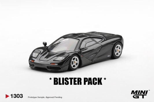 * PRE ORDER * MINI GT #1303 1/64 McLaren F1 Blue Black Metallic (LHD) * BLISTER PACK *