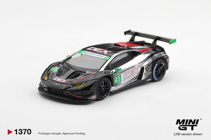 * PRE ORDER * MINI GT #1370 1/64 Lamborghini Huracan GT3 EVO2 #45 DEX Wayne Taylor Racing 2025 IMSA Chevrolet Grand Prix Class Winner (LHD)