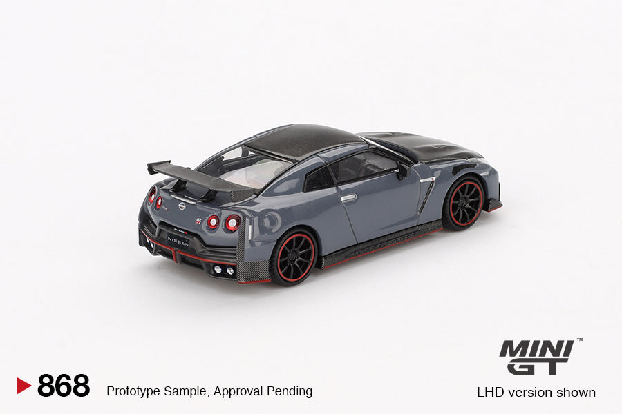 Mini GT #868 1/64 Nissan GT-R Nismo 2024 NISMO Stealth Gray (RHD)