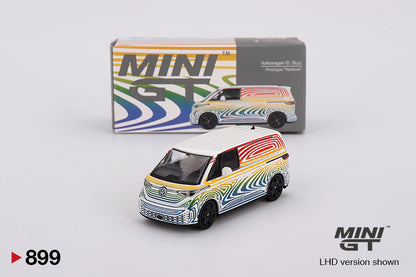 MINI GT #899 1/64 Volkswagen ID. Buzz Prototype "Rainbow" (RHD)