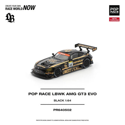 * PRE ORDER * POP RACE 1/64 LBWK TRUCK TEAM AMG WITH CREW