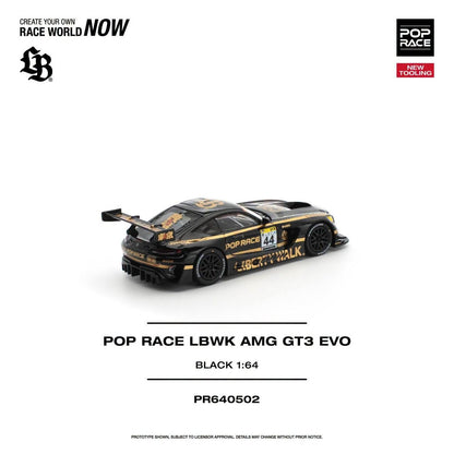* PRE ORDER * POP RACE 1/64 LBWK TRUCK TEAM AMG WITH CREW