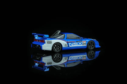 * PRE ORDER * MOTORHELIX 1/64 HONDS NSX-R GT BLUE & WHITE RACING LIVERY M65522