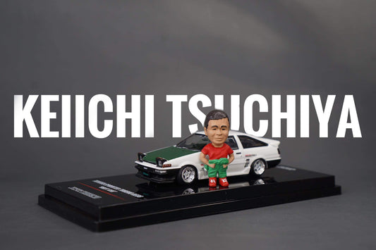 RESIN WORKS 1/64 KEIICHI TSUCHIYA DRIFT KING FIGURINE