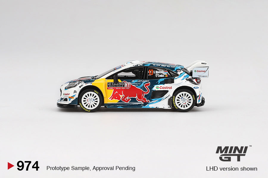 MINI GT #974 1/64 Ford Puma Rally1 #13 M-Sport Ford WRT 2024 Rally Monte Carlo (LHD)