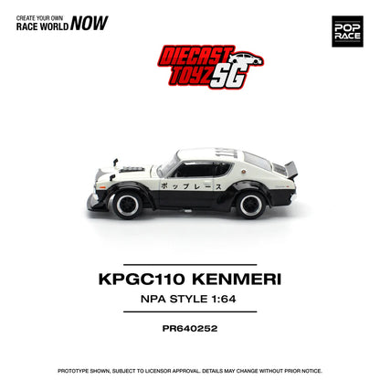 POP RACE 1/64 SKYLINE GT-R V8 DRIFT (KENMERI) – NPA STYLE PR640252