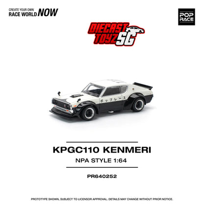 POP RACE 1/64 SKYLINE GT-R V8 DRIFT (KENMERI) – NPA STYLE PR640252