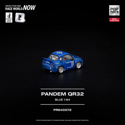 * PRE ORDER * POP RACE 1/64 PANDEM QR32 BLUE PR640572