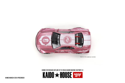 * PRE ORDER * [ Kaido House x MINI GT ] Nissan Skyline GT-R (R34) KAIDO RACING FACTORY V1 KHMG128