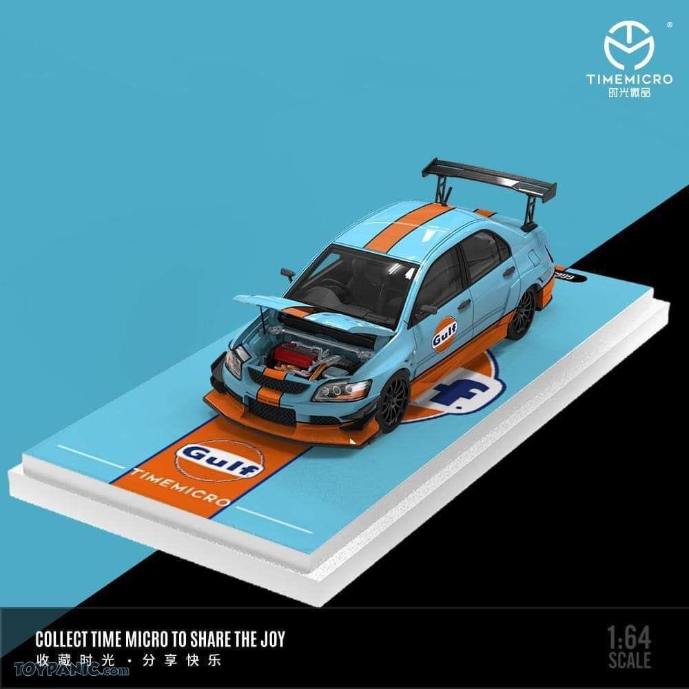 TIME MICRO TM 1/64 MITSUBISHI LANCER EVOLUTION IX GULF LIVERY