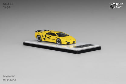 * PRE ORDER * Micro Turbo 1/64 Lamborghini Diablo SV   MT6413A1 Metallic Yellow